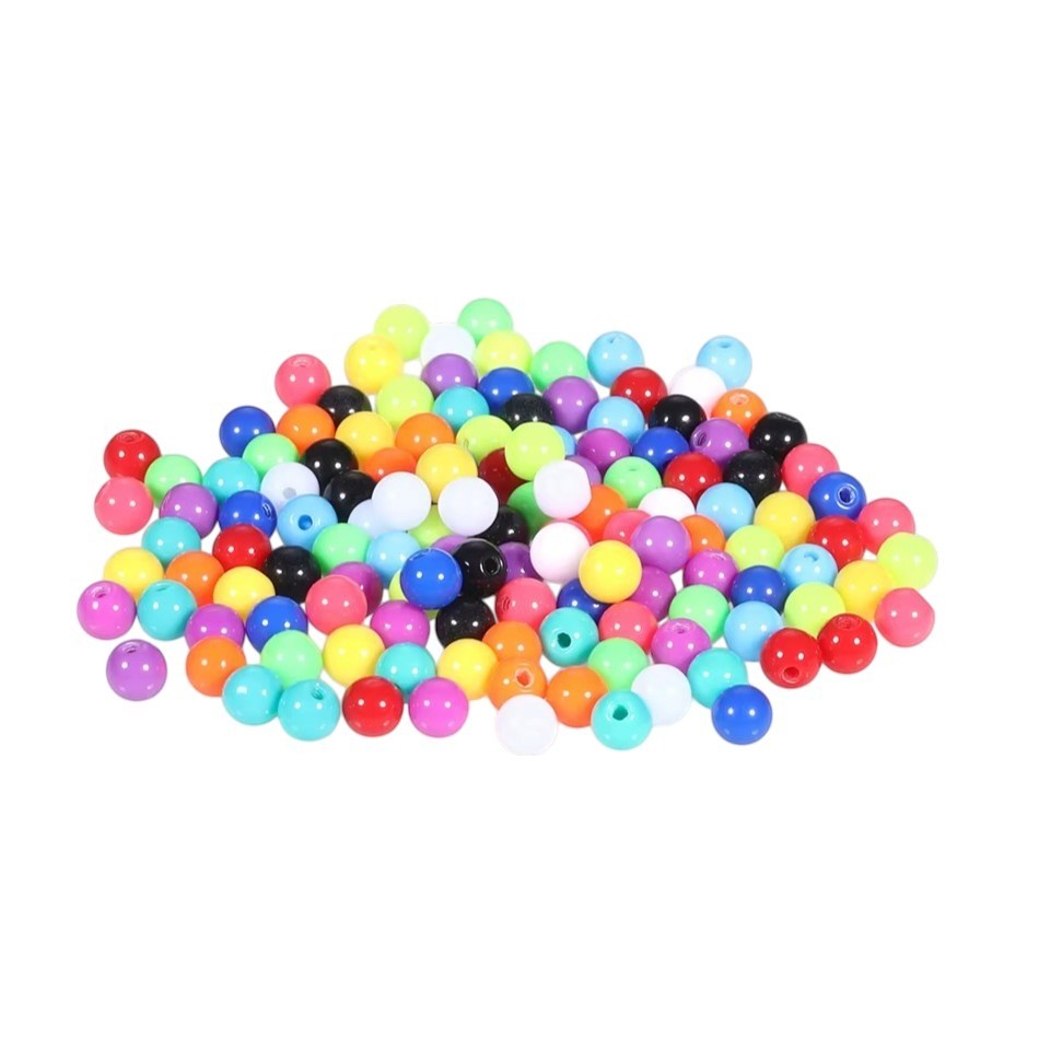Aramat Jewels kleurrijke 6mm acryl piercing balletjes voor 1.6mm staafjes, ideaal als tandvriendelijk reserveonderdeel.
