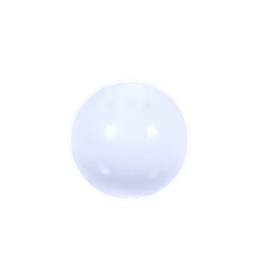 Aramat Jewels glow in the dark acryl piercing balletje van 5mm voor tong- of navelpiercings met 1.6mm schroefdraad.