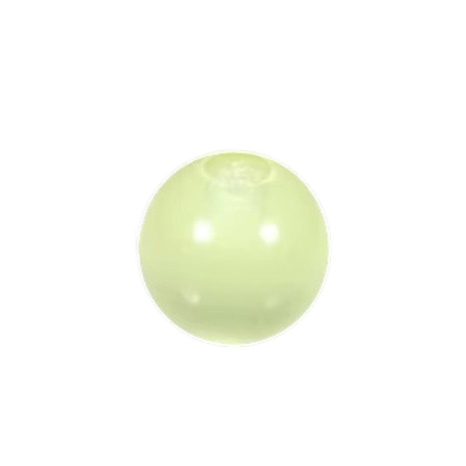 Aramat Jewels glow in the dark acryl piercing balletje van 5mm voor tong- of navelpiercings in lichtgroene kleur.