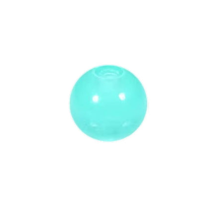 Aramat Jewels lichtblauw glow in the dark acryl piercing balletje van 6mm voor tong- of navelpiercings.
