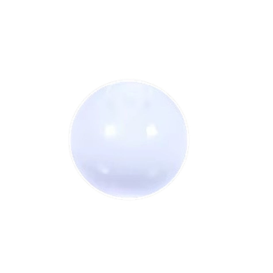 Aramat Jewels glow in the dark acryl piercing balletje van 6mm voor tong- of navelpiercing met 1.6mm schroefdraad.