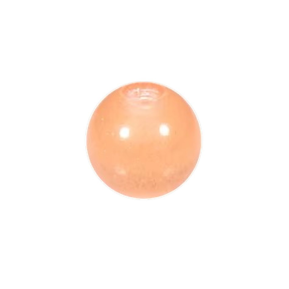 Aramat Jewels glow in the dark acryl piercing balletje van 6mm voor tong- of navelpiercings in een zachte kleur.