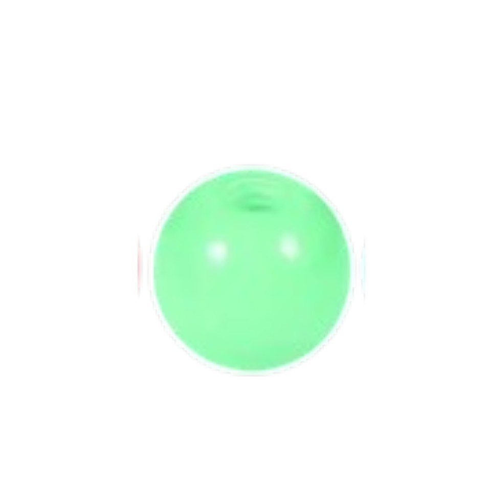 Aramat Jewels los groen acryl piercing balletje van 6mm voor 1.6mm staafjes, tandvriendelijk en lichtgewicht.