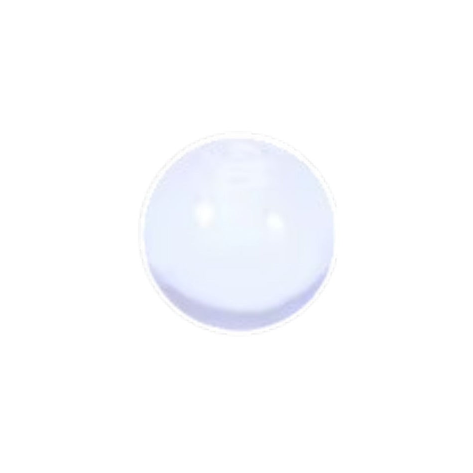 Aramat Jewels transparant acryl piercing balletje van 5mm voor 1.6mm staafjes, lichtgewicht en tandvriendelijk.