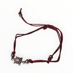 Verstelbaar Touw Armbandje Schildpad Bordeaux Rood | Armbanden