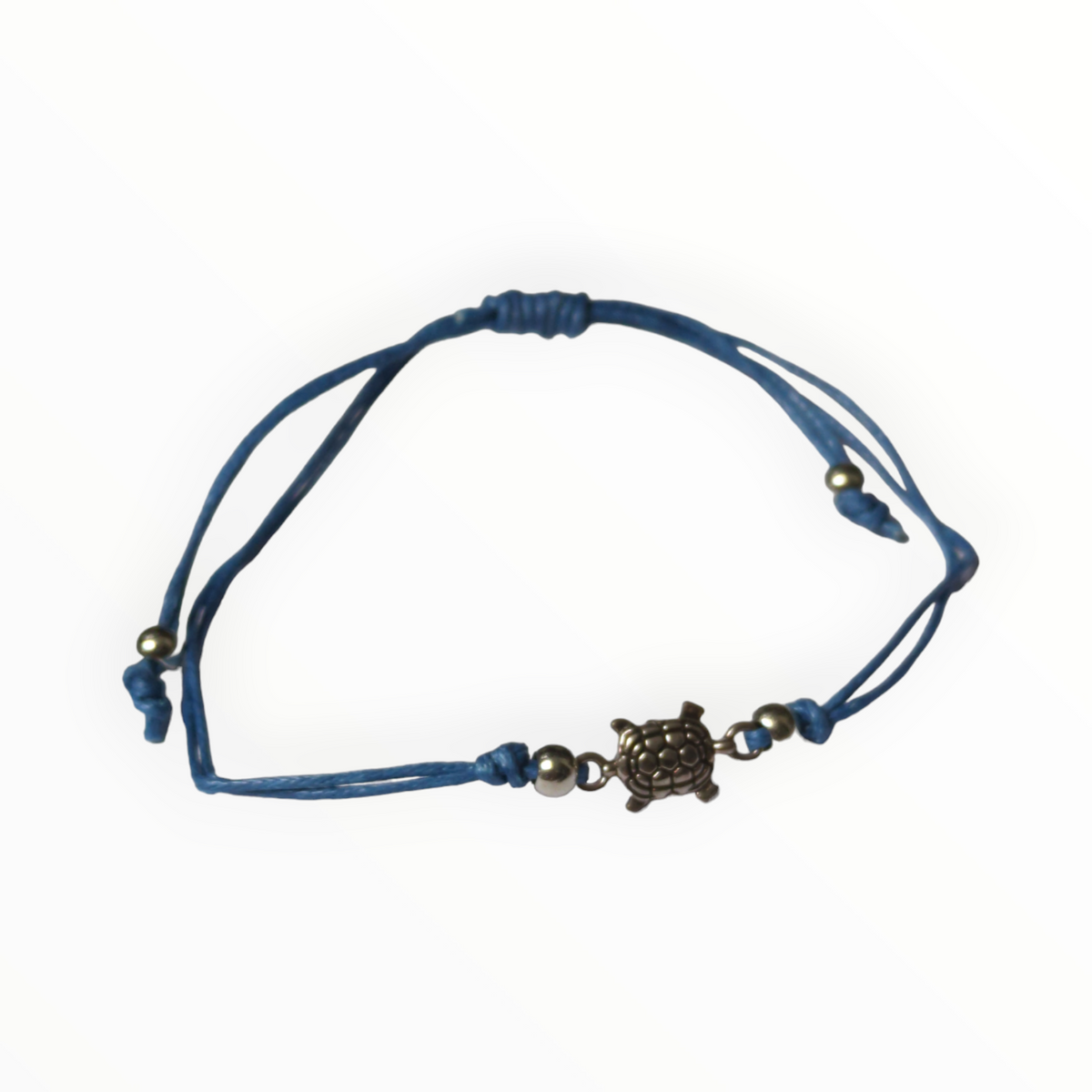 Verstelbaar Touw Armbandje Schildpad Blauw | Armbanden