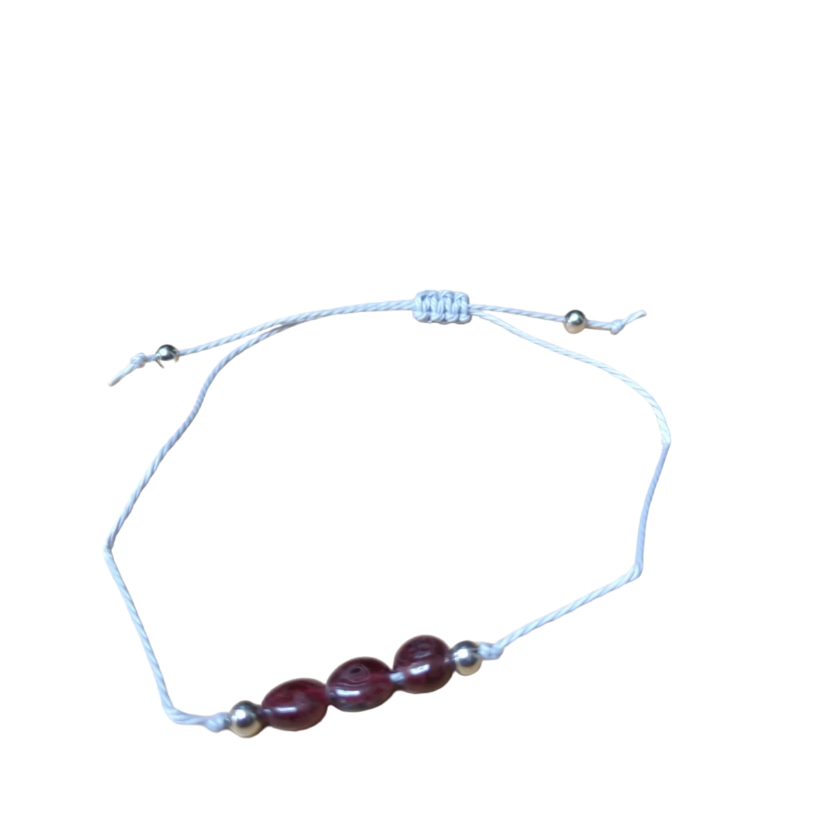 Verstelbare Geboortesteen Armband Januari - Garnet | Armbanden