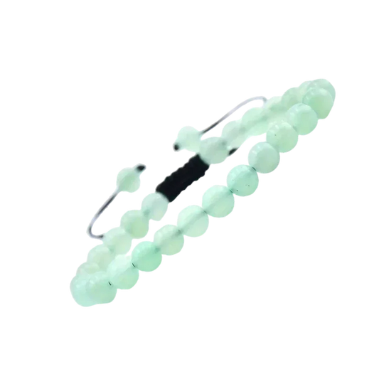 Verstelbare Armband Met Groene Aventurijn Jade Kralen - Hoogwaardige Kwaliteit