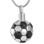 Ashanger Voetbal - Zilverkleurig RVS - hang1357 - 8299 - Gedenkhangers kopen# - 27mm - alles - ashangers