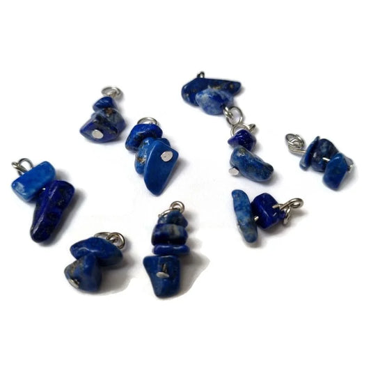 Blauwe Glazen Kralen Voor Diepblauw Lapis Lazuli Bedeltje - Symbolische Natuursteen