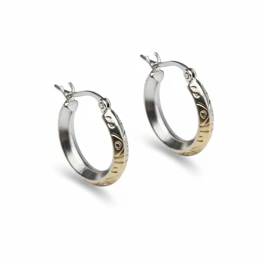 Steel Earrings - Matte Steel