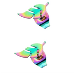Bladvormige Oorbellen – RVS – 5x13 mm – Uniseks Regenboogkleur - oor151 - Oorbellen kopen# - 13mm - alles - blad