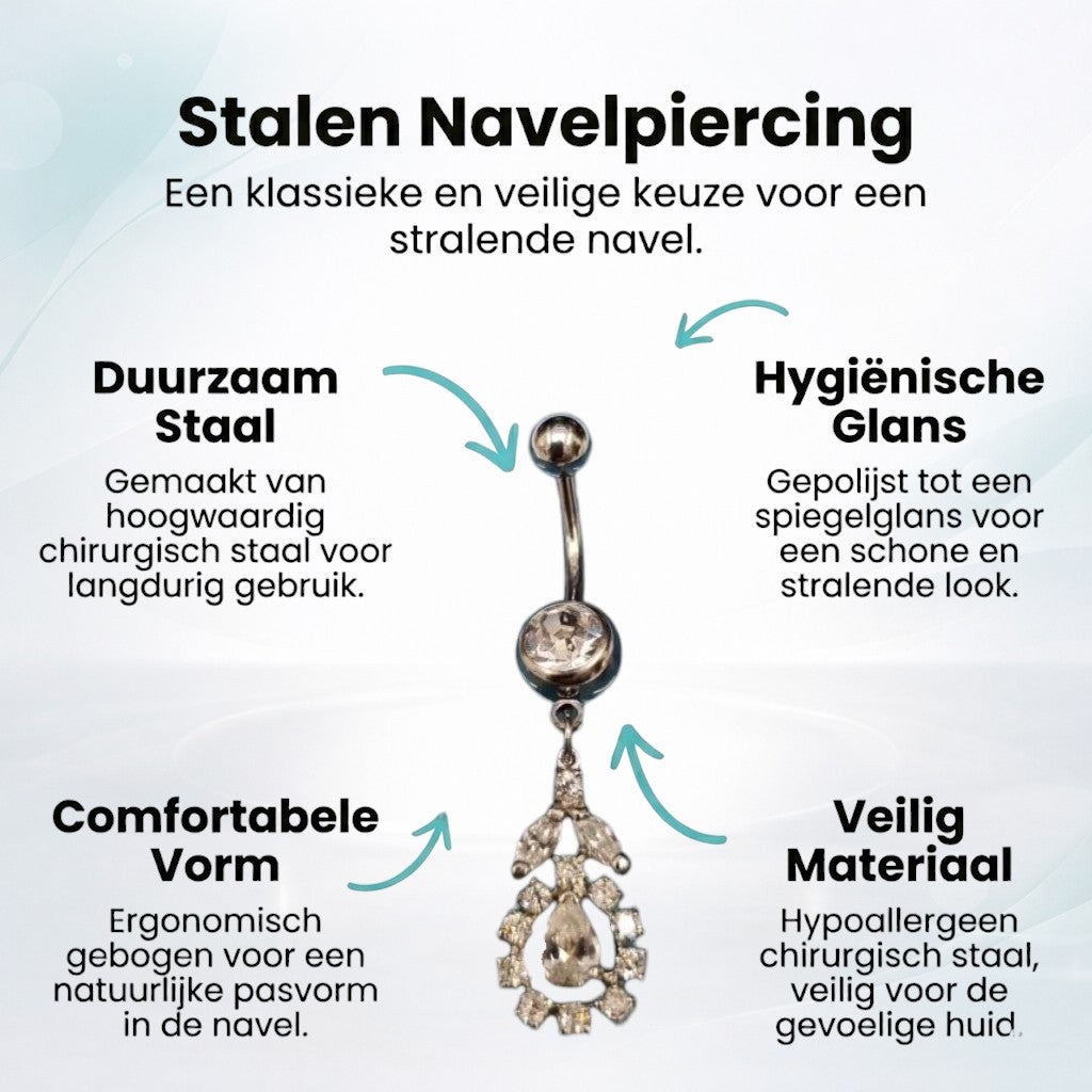 Flower Pendant Navel Piercing