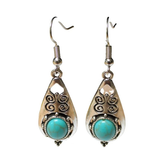 Boho Druppel Oorhangers - oor6053 - Oorhangers kopen# - 50mm - alles - bali