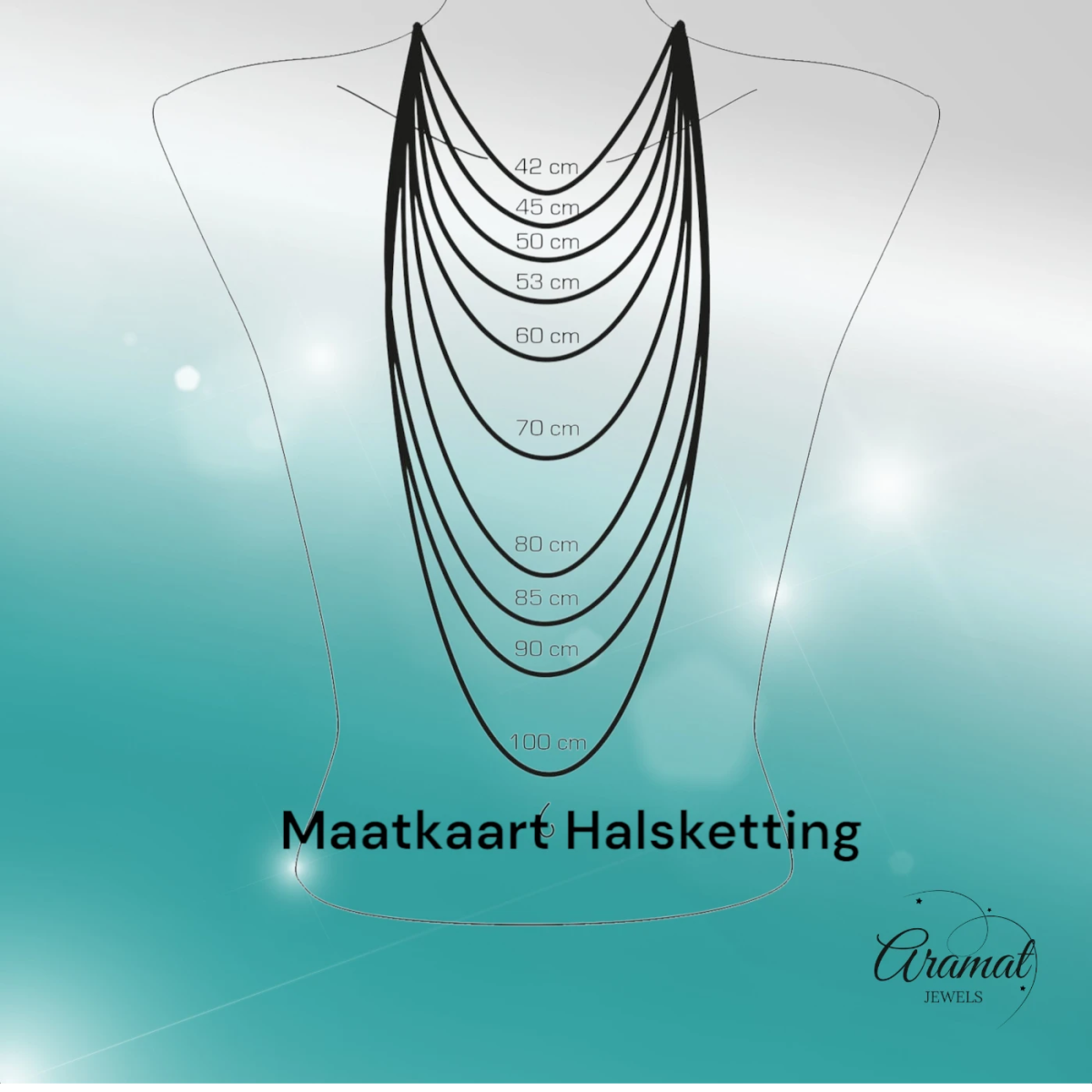 Boho Ketting Dames Druppel Hemels Blauw 33mm - Bohemien Hanger - Aramat Jewels - Halskettingen - cadeautip