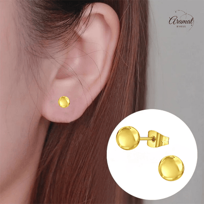Bolletjes oorbellen – Goudkleur – 6mm - oor2720 - 14136 - Oorbellen kopen# - 6mm - alles - bolletjes