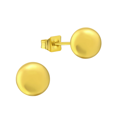 Bolletjes oorbellen – Goudkleur – 7mm - oor3485 - 14137 - Oorbellen kopen# - 7mm - alles - bolletjes