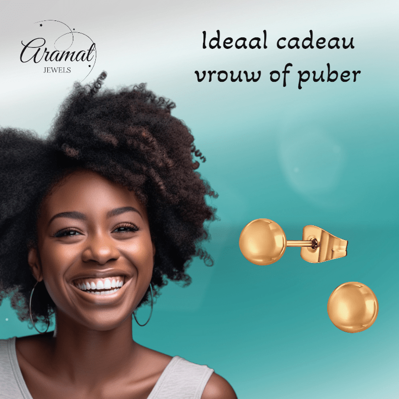 Bolletjes oorbellen – rosékleur – 5mm - oor2726 - 13819 - Oorbellen kopen# - 5mm - alles - bolletjes