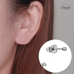 Bolletjes oorbellen – zilverkleur – 2mm - oor2742 - XE2224 - Oorbellen kopen# - 2mm - alles - bolletjes