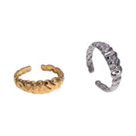 Damesring Verstelbaar – Open Ring met Motief – One Size - ring308 - 73909 - Ringen kopen