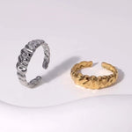 Damesring Verstelbaar – Open Ring met Motief – One Size - ring308 - 73909 - Ringen kopen