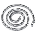 Stalen Curb Chain Halsketting 50cm / 4.5mm | Halskettingen