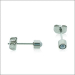 Elegante Stalen Parel Oorbellen 4mm