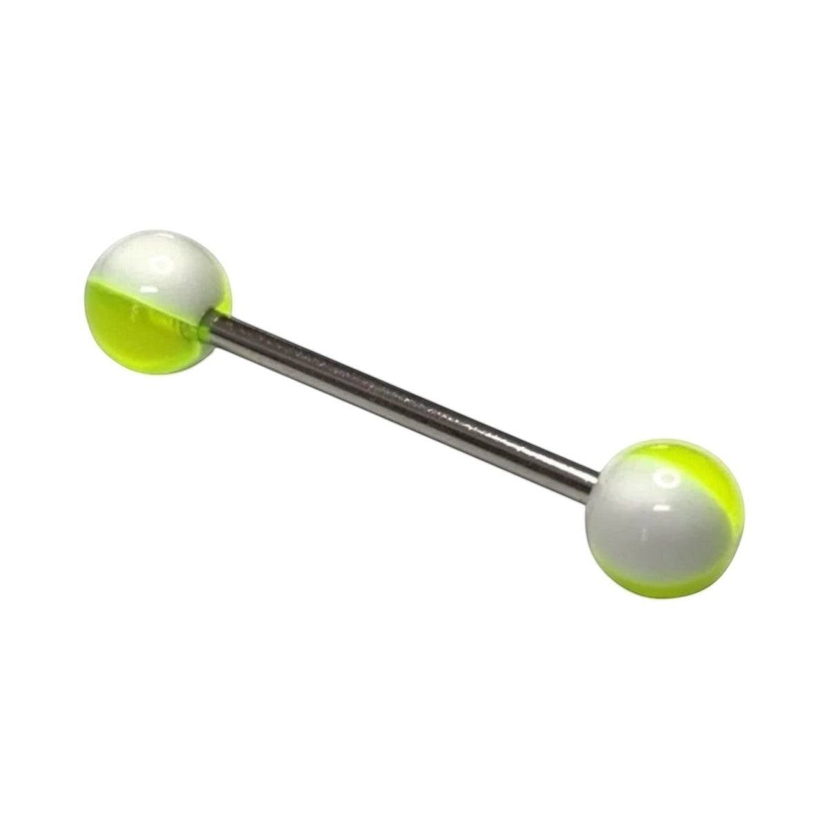Een paar groene en witte ballen