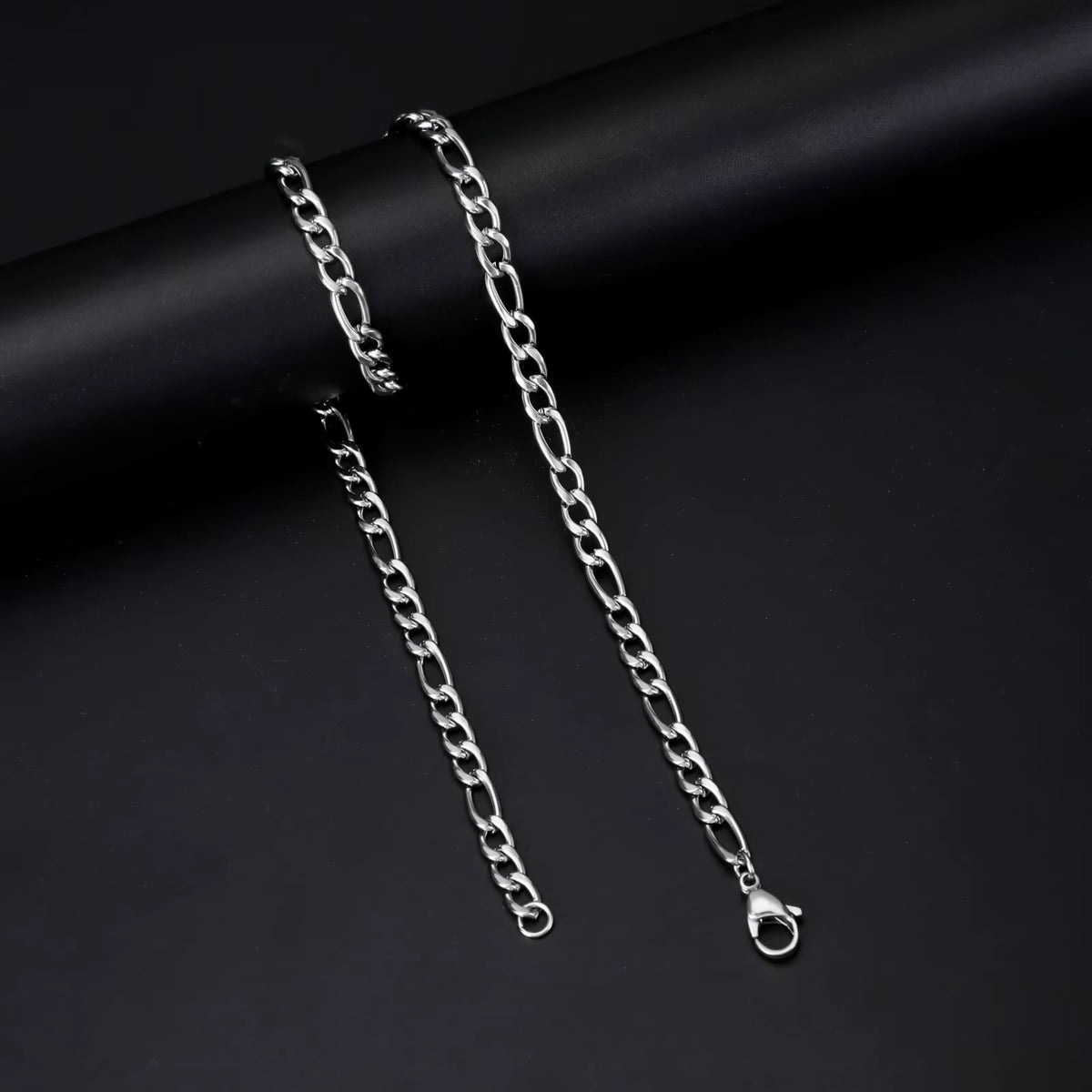 RVS Figaro Ketting Zilverkleurig – Klassieke Schakelketting Staal Unisex