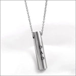 Zilveren Ketting Met Kleine Letter, Product: Stalen Ashanger Vader