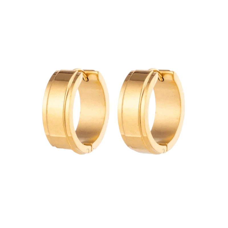 Gold Stainless Steel Earrings - Subtle Glamour