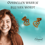 Goudkleurige blad oorbellen 10×8 mm - oor2756 - XE70456 - Oorbellen kopen# - 10mm - alles - blad