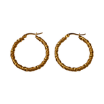 Goudkleurige RVS wikkeloorringen 30mm - oor6377 - 528913 - Oorringen kopen# - 30mm - alles - cadeau
