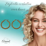 Goudkleurige RVS wikkeloorringen 30mm - oor6377 - 528913 - Oorringen kopen# - 30mm - alles - cadeau