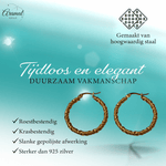 Goudkleurige RVS wikkeloorringen 30mm - oor6377 - 528913 - Oorringen kopen# - 30mm - alles - cadeau