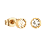 Goudkleurige Stalen Kristallen Oorbellen 5mm - oor2076 - xe58218 - Oorbellen kopen# - 5mm - alles - cadeau