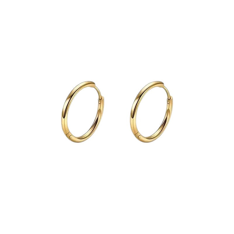 Boucles d'oreilles à charnière en acier