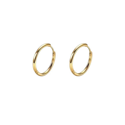 Boucles d'oreilles à charnière en acier