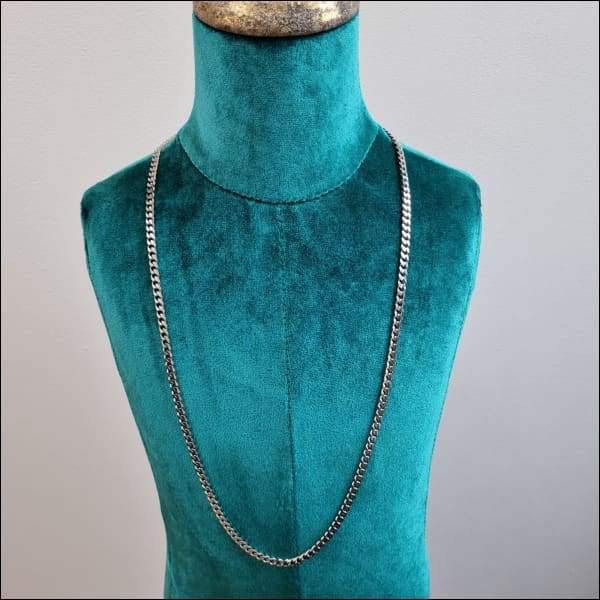 Gourmet Ketting Staal 75cm 5mm Zilverkleurig Met Ketting Op Etalagepop