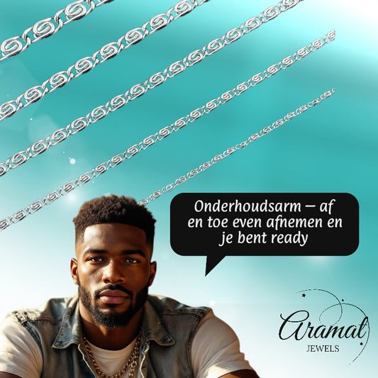 Steel Greek Necklace for men or women