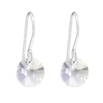 Grijze Kristal Oorhangers Kind - 925 Zilver - oor3260 - 27940 - Oorhangers kopen# - 8mm - 925 Zilver - alles