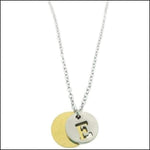 Rvs Initiaal Ketting Letter Zilverkleurig - Ketting Met Letterhanger