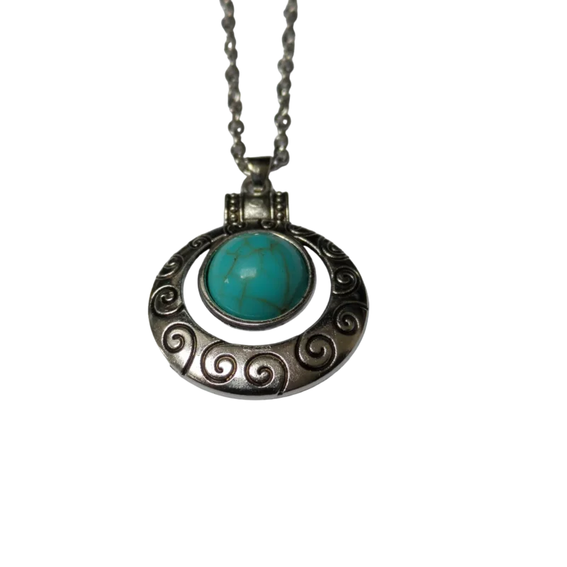 Bohemien Halsketting Met Turquoise Steen Van Aramat Jewels®