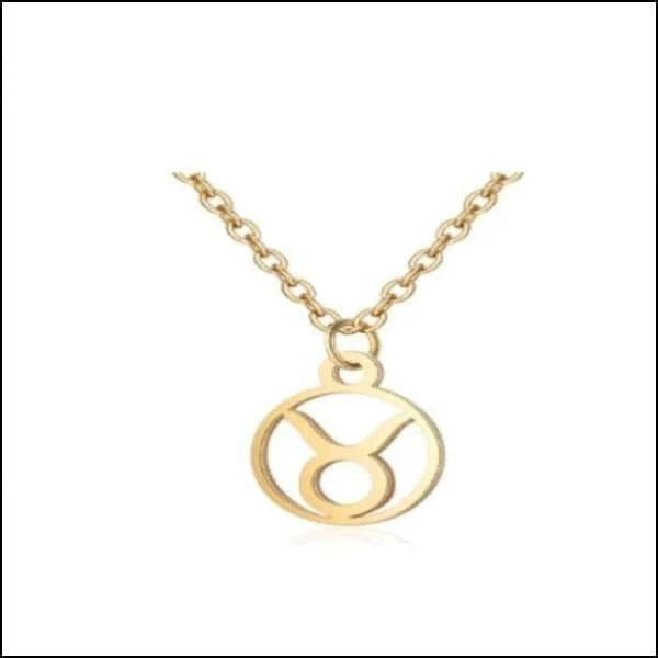 Gouden Dames Ketting Met Letter - Chique Sterrenbeeld Ketting Voor Dames