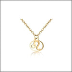 Gouden Dames Ketting Met Letter - Chique Sterrenbeeld Ketting Voor Dames