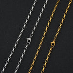 Gouden Stalen Ketting - Aramat Jewels Met Verschillende Kleuren En Formaten.