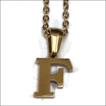 Gouden Ketting Met Letter f Door Aramat Jewels