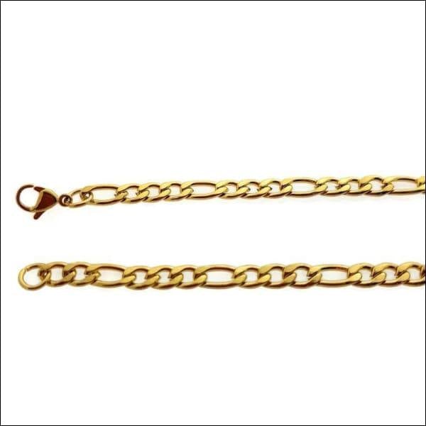 Gouden Ketting Figaro 5mm 55cm In Goudkleur