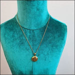 Ketting Met Gouden Disc - Initiaal Ketting Chirurgisch Staal - Aramat Jewels.