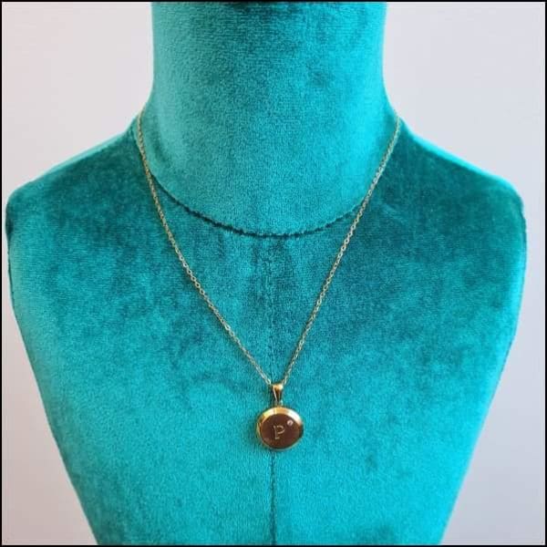 Ketting Met Gouden Disc Van Aramat Jewels